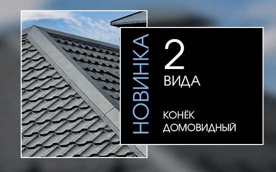 Обновление доборных элементов: новые домовидные коньки в МКтрейд