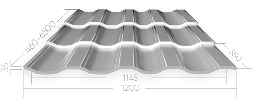 Металлочерепица Нордо листовая