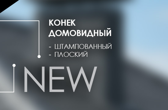 Обновление доборных элементов: новые домовидные коньки