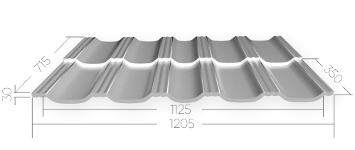 Металлочерепица Германо модульная
