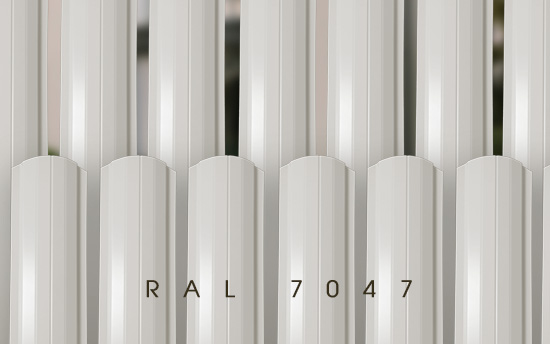 Скидка на штакетник Рубин цвет Ral 7047