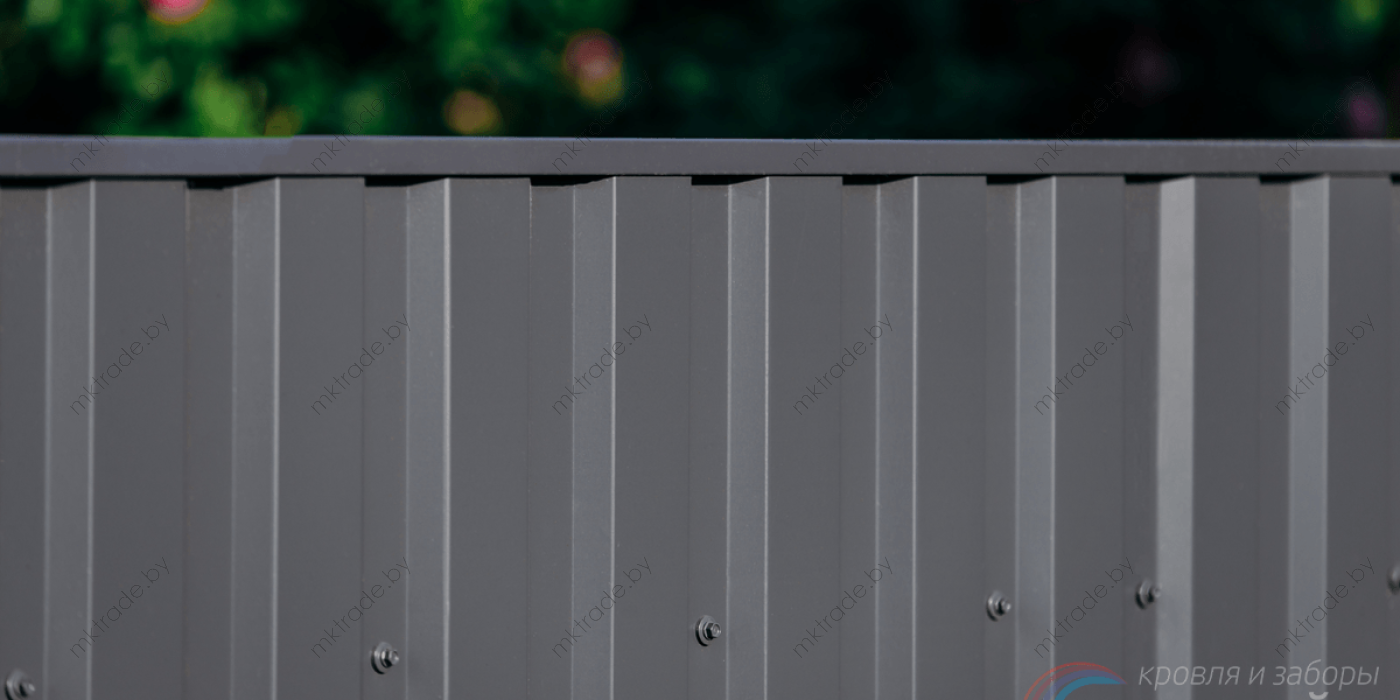 Профнастил МП20, цвет 7024 (серый графит) ГЛЯНЕЦ