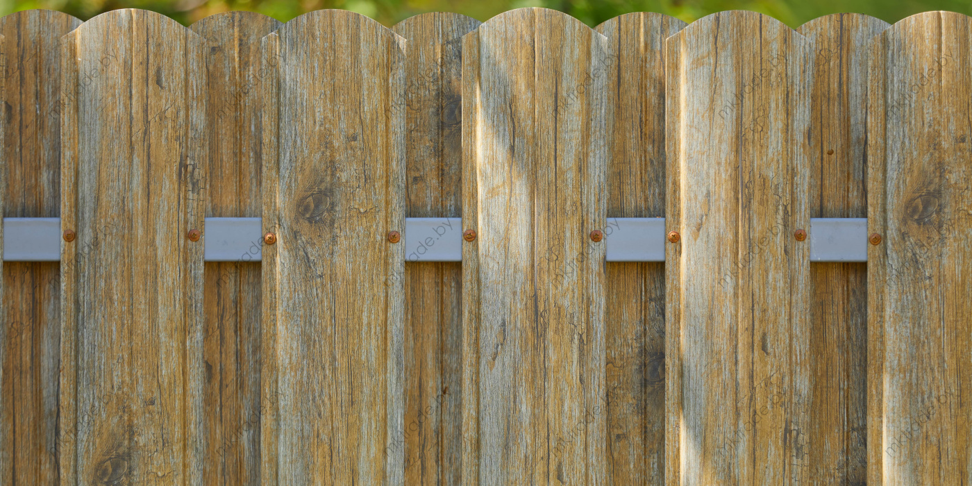 Штакетник металлический Европланка, Античный дуб золотой