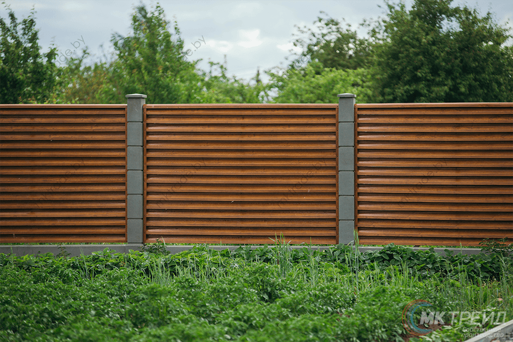 Забор-Жалюзи, Светлое дерево