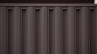 Штакетник металлический Европланка, цвет 8019 (серо-коричневый), МАТ