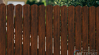 Штакетник металлический Европланка, Тёмное дерево
