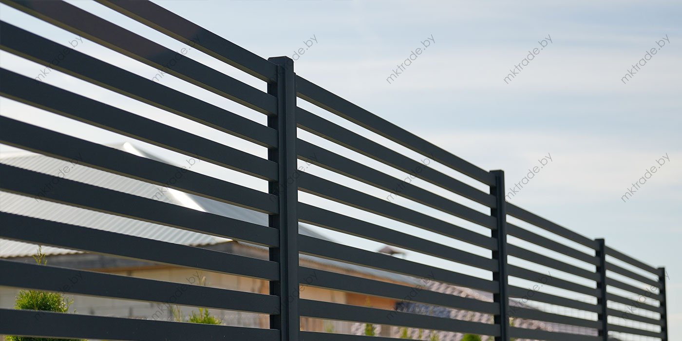 Забор Ранчо Classic 55 мм, RAL 7016 МАТ