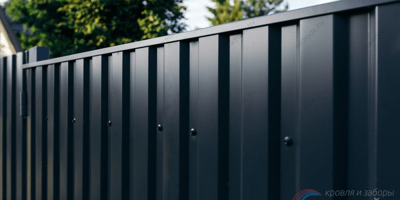 Профнастил МП20, цвет 7024 (серый графит) ГЛЯНЕЦ