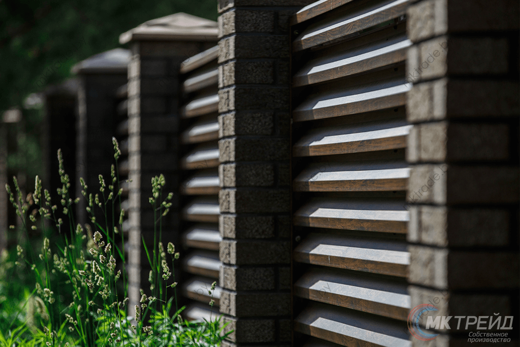 Забор-Жалюзи, Тёмное дерево