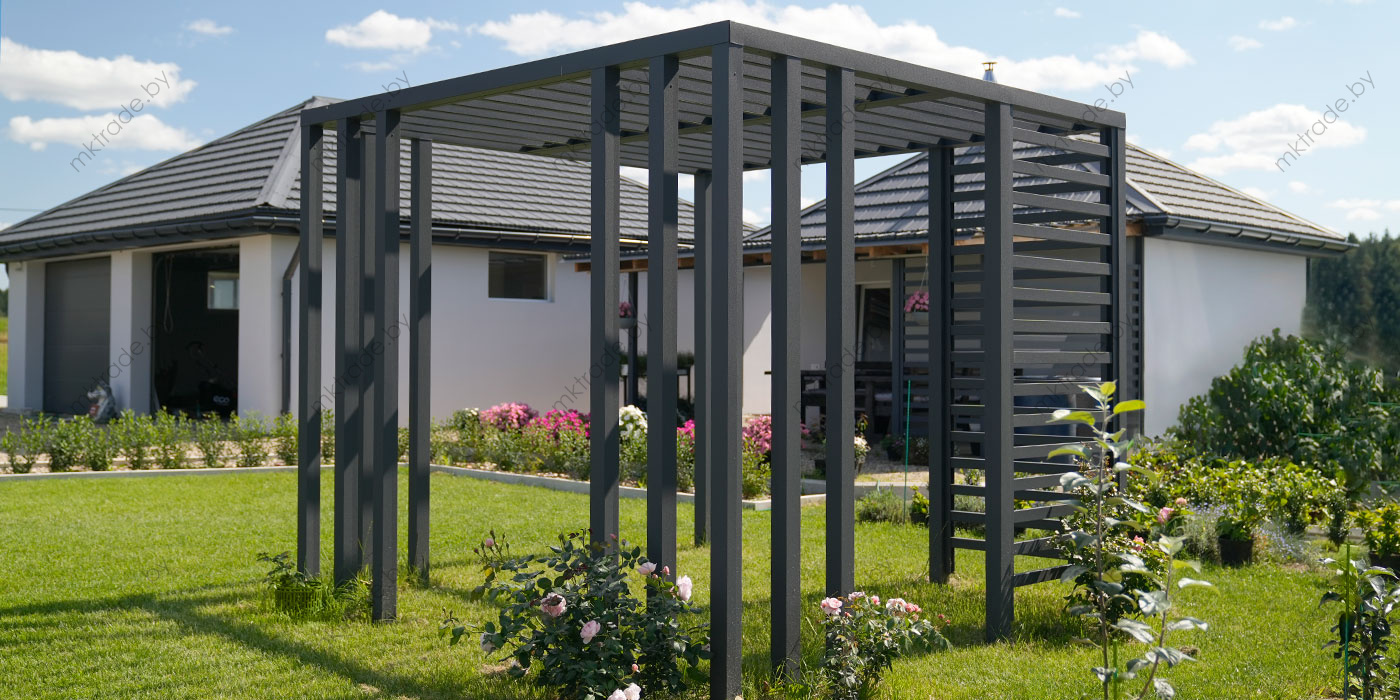 Забор Ранчо Classic 55 мм, RAL 7016 МАТ