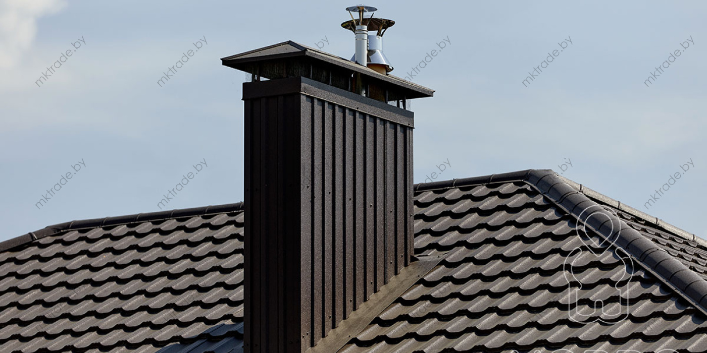 Металлочерепица Германо 8019 КВАРЦ