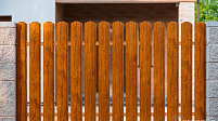 Штакетник металлический Европланка, Светлое дерево