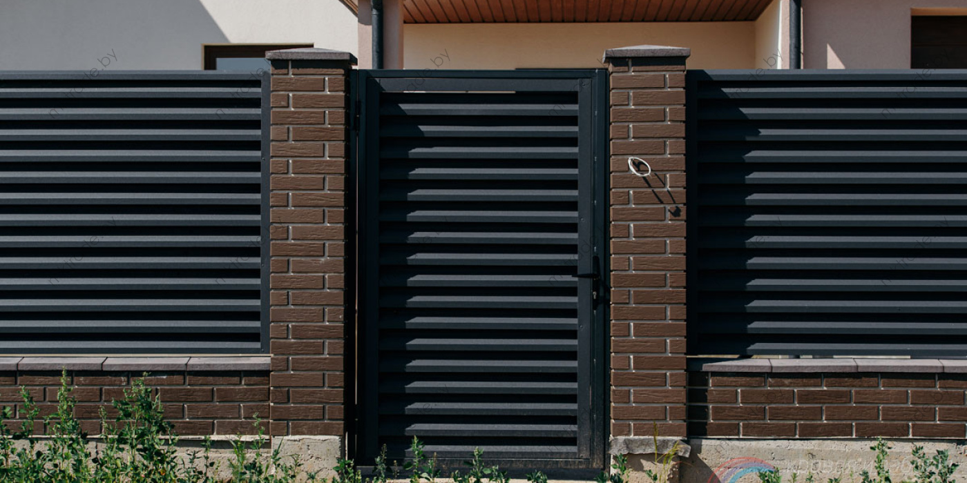 Забор-Жалюзи, цвет RAL 7024 (серый графит) МАТ