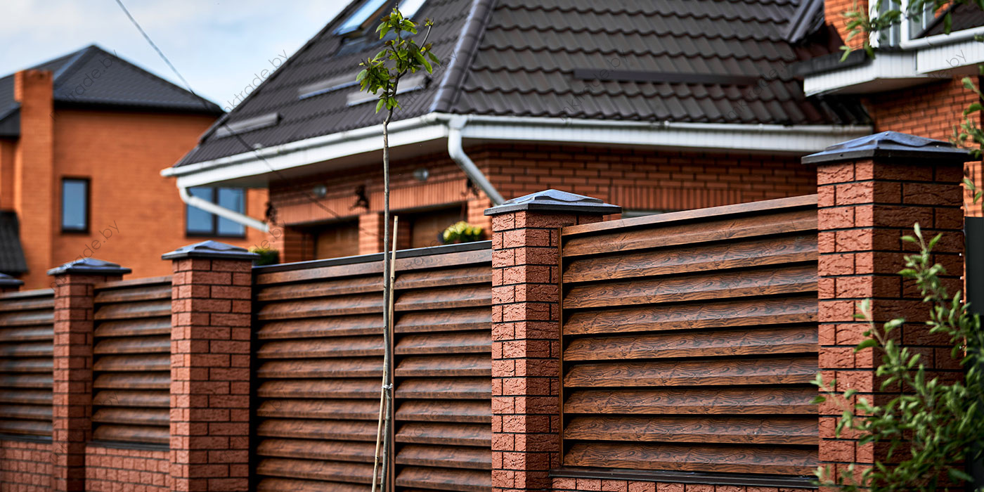 Забор-жалюзи Ultra, Тёмный Дуб