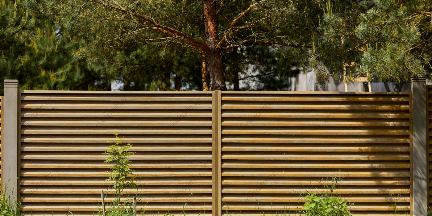 Забор-Жалюзи  Античный дуб Золотой