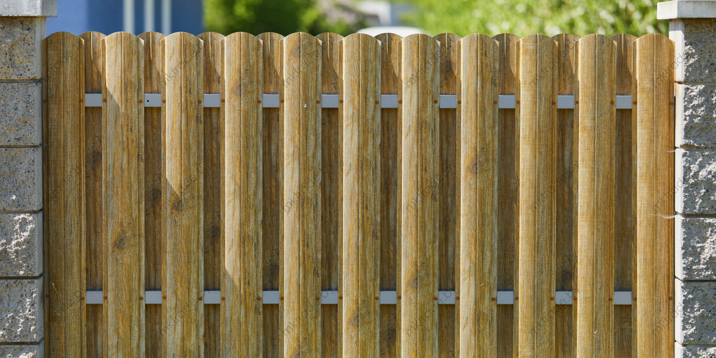 Штакетник металлический Европланка, Античный дуб золотой