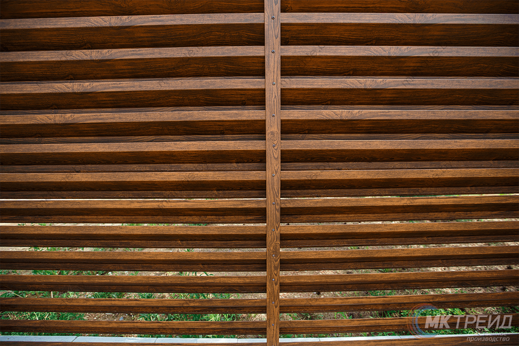 Забор-Жалюзи, Тёмное дерево