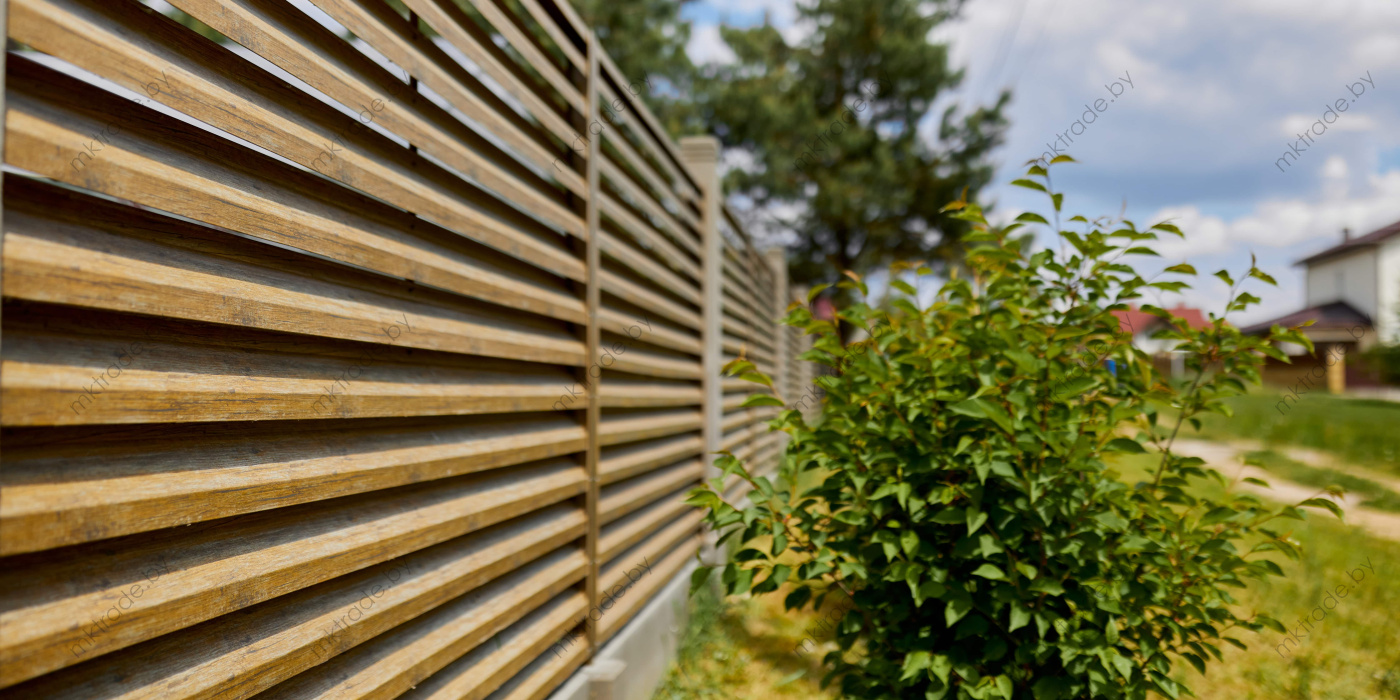 Забор-Жалюзи  Античный дуб Золотой