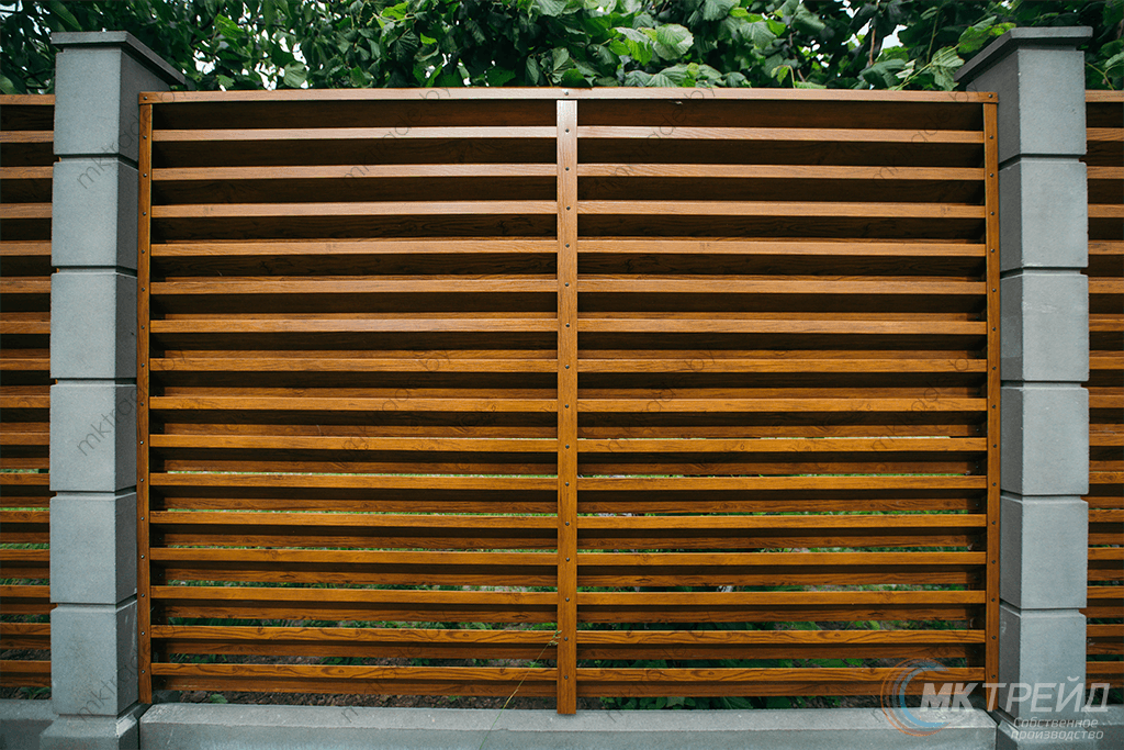 Забор-Жалюзи, Светлое дерево