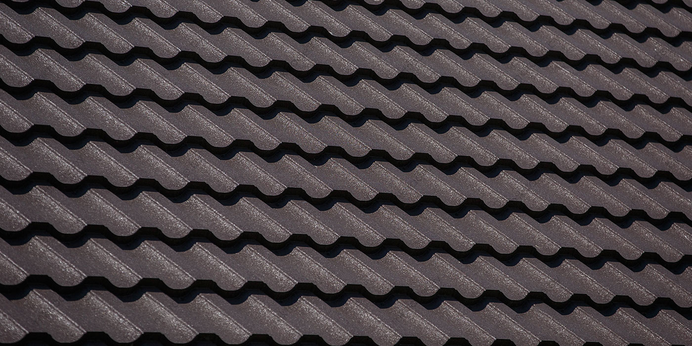 Металлочерепица НОРДО  ®, цвет 8019 (серо-коричневый) КВАРЦ