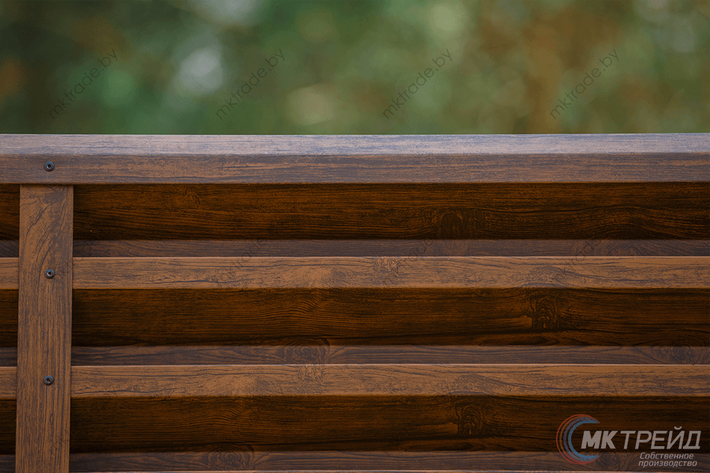 Забор-Жалюзи, Тёмное дерево