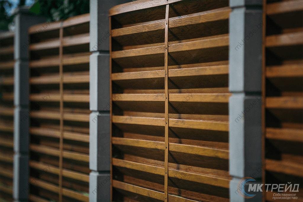 Забор-Жалюзи, Светлое дерево