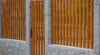 Штакетник металлический Европланка, Светлое дерево
