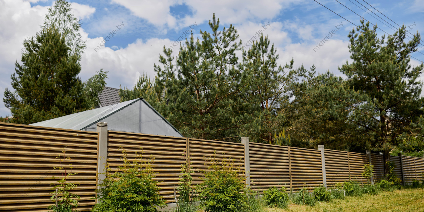 Забор-Жалюзи  Античный дуб Золотой