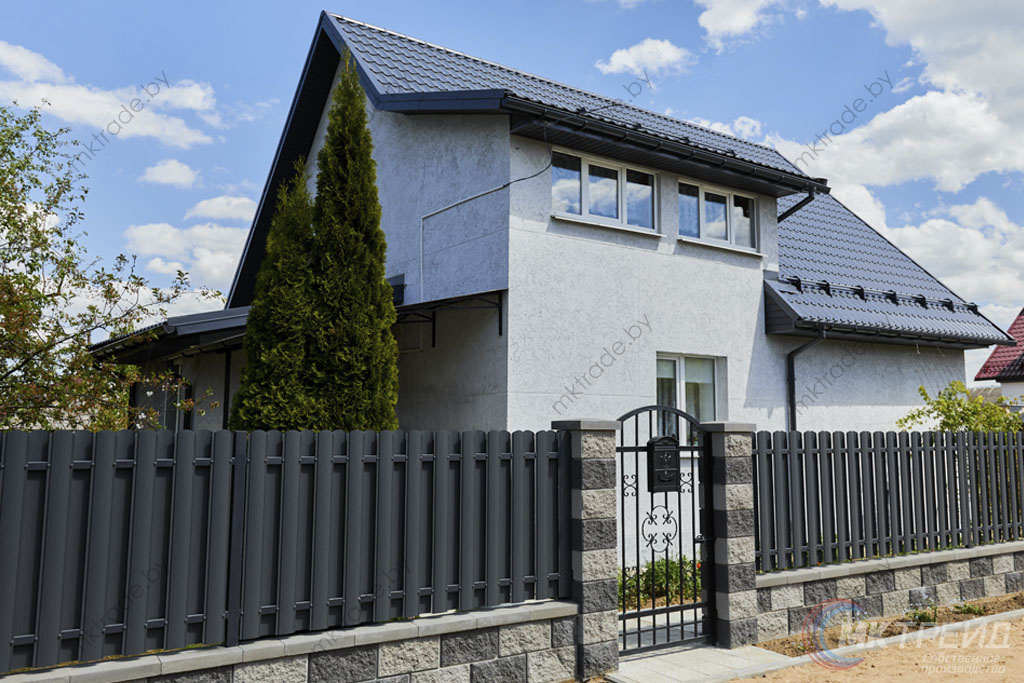 Штакетник РУБИН, 7024 МАТ