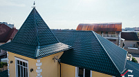 Металлочерепица Супер Монтеррей, 6005 (тёмно-зелёный) ГЛЯНЕЦ
