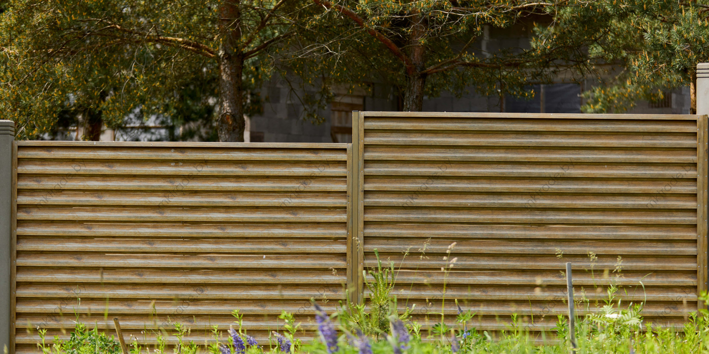 Забор-Жалюзи  Античный дуб Золотой