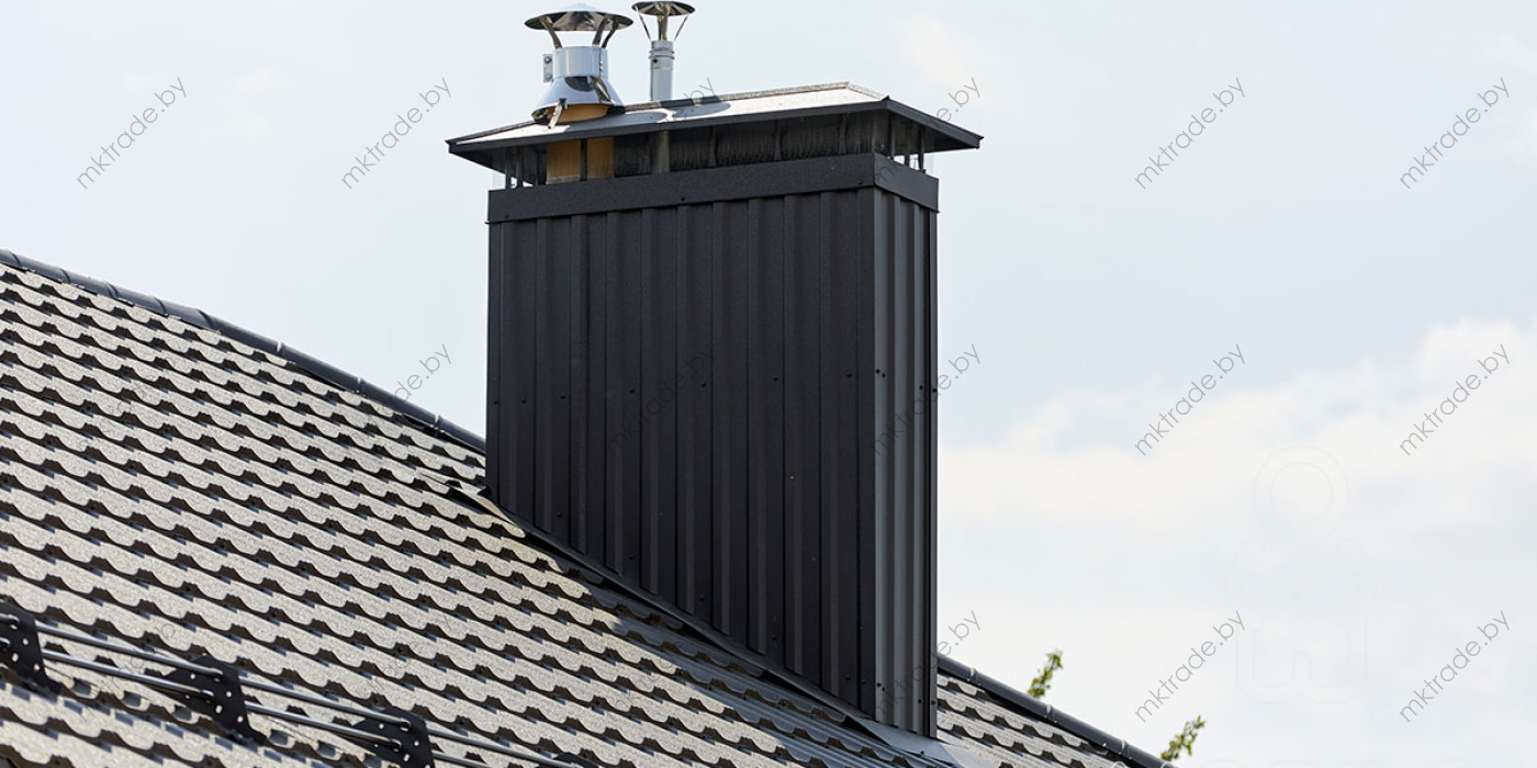 Металлочерепица Германо 8019 КВАРЦ