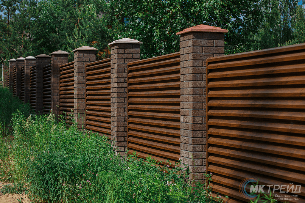 Забор-Жалюзи, Тёмное дерево