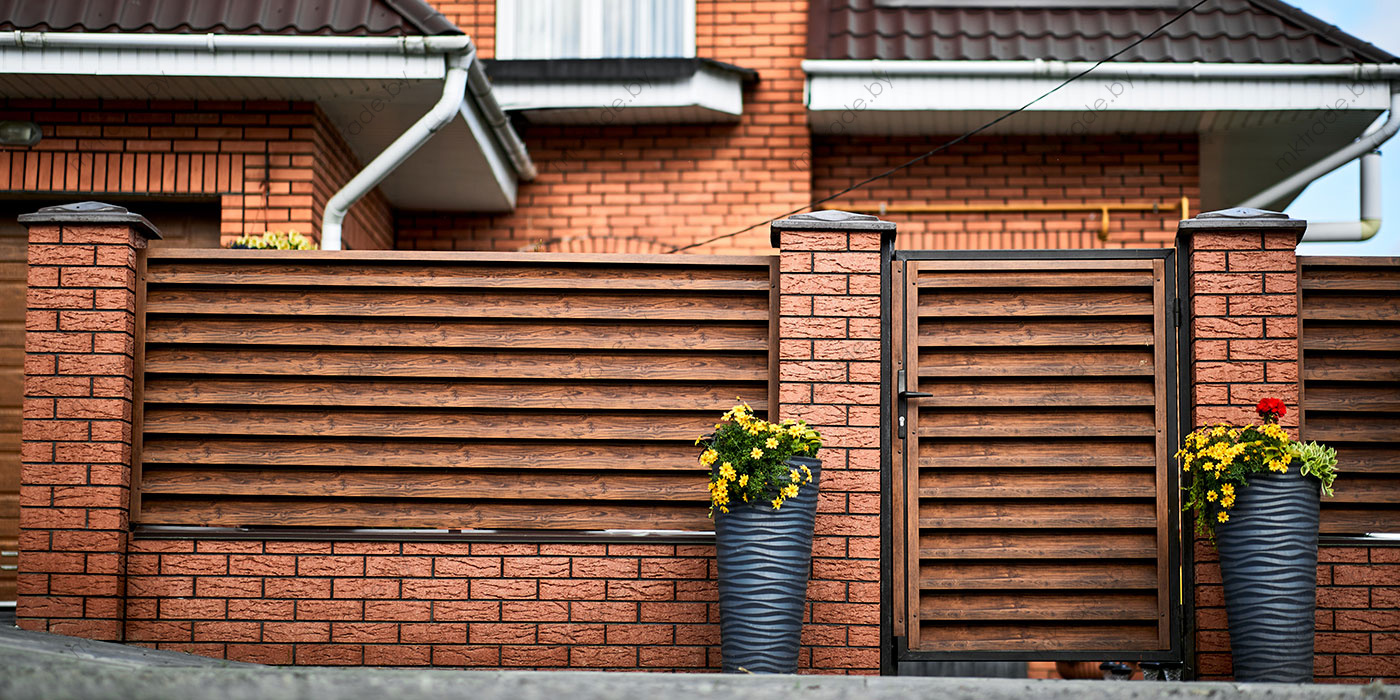 Забор-жалюзи Ultra, Тёмный Дуб