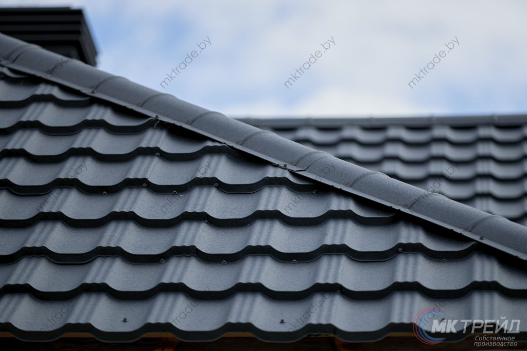 Металлочерепица Германо, 7024 КВАРЦ