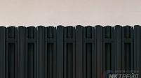 Штакетник металлический Трапеция-усиленный, цвет 9005 (чёрный), МАТ