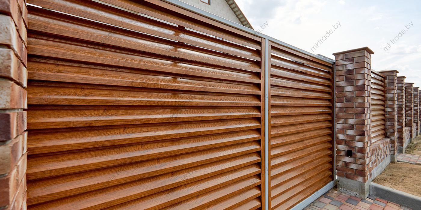 Забор-жалюзи ULTRA, Дуб золотой