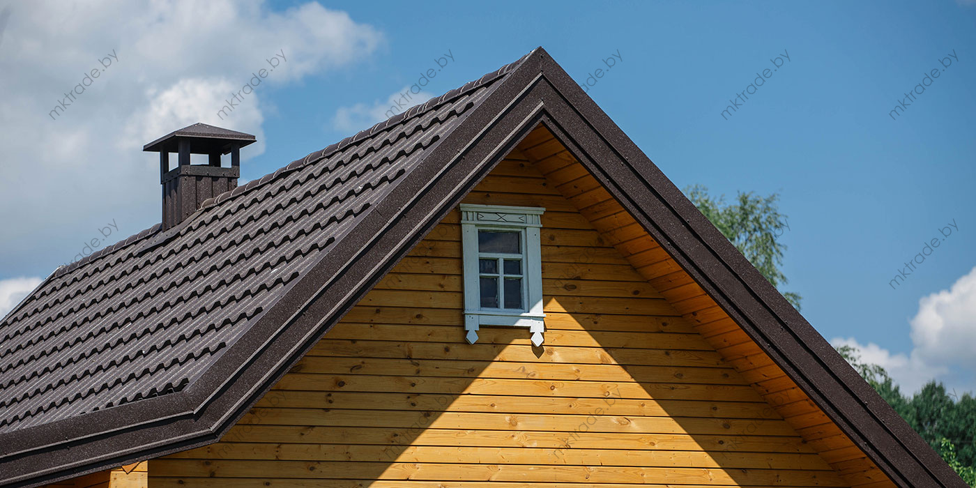 Металлочерепица НОРДО  ®, цвет 8019 (серо-коричневый) КВАРЦ