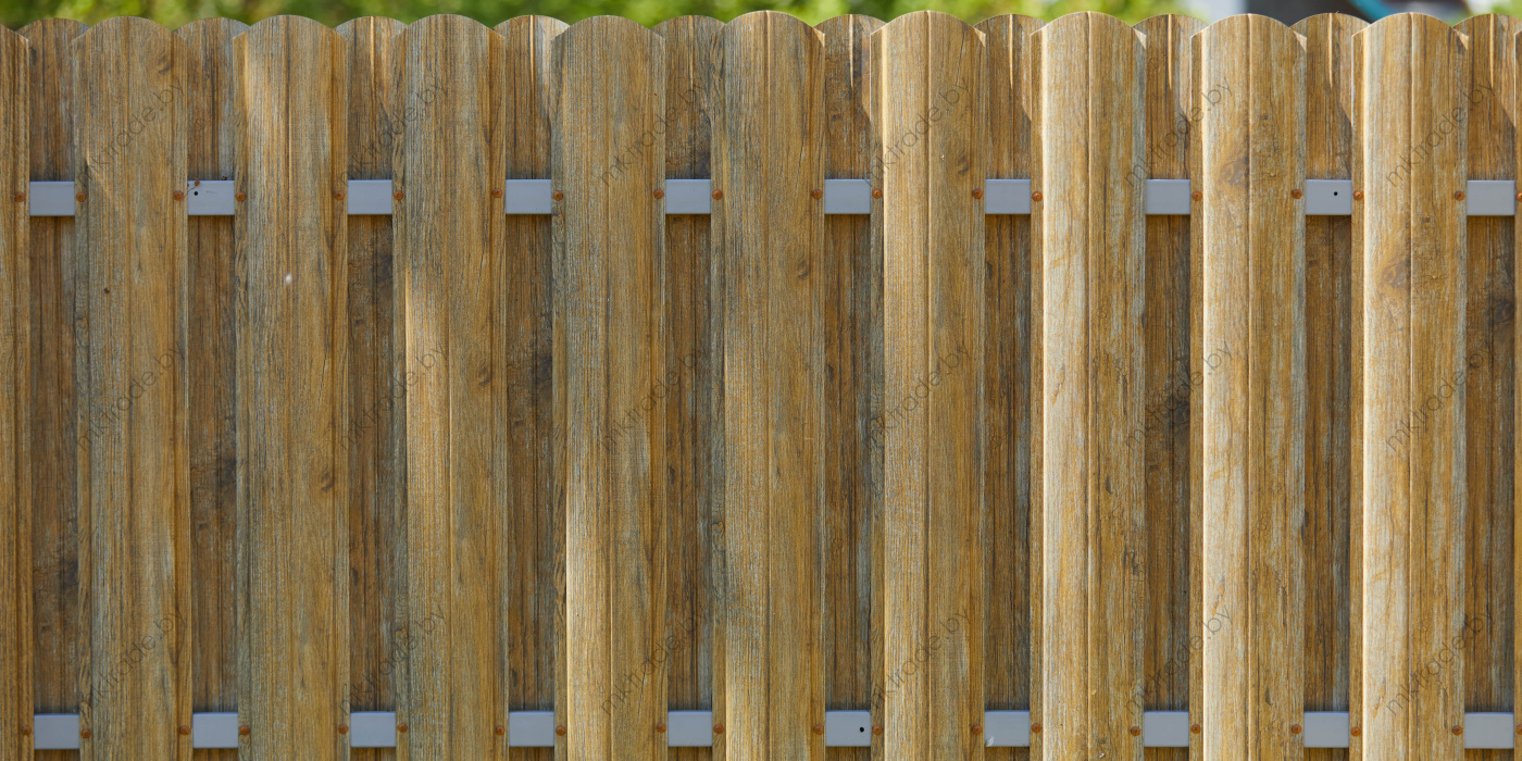 Штакетник металлический Европланка, Античный дуб золотой