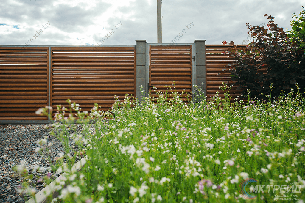 Забор-Жалюзи, Светлое дерево