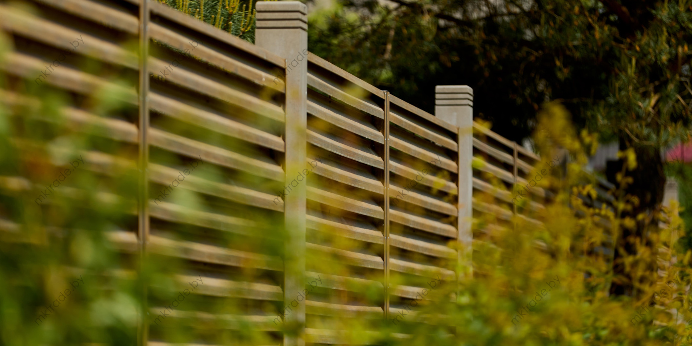 Забор-Жалюзи  Античный дуб Золотой