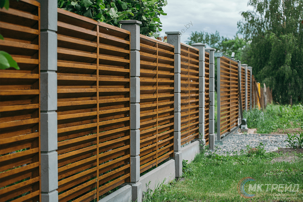 Забор-Жалюзи, Светлое дерево