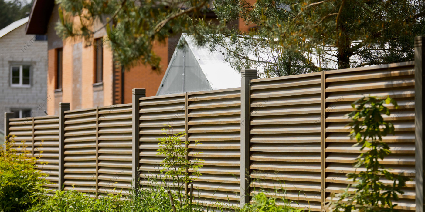 Забор-Жалюзи  Античный дуб Золотой