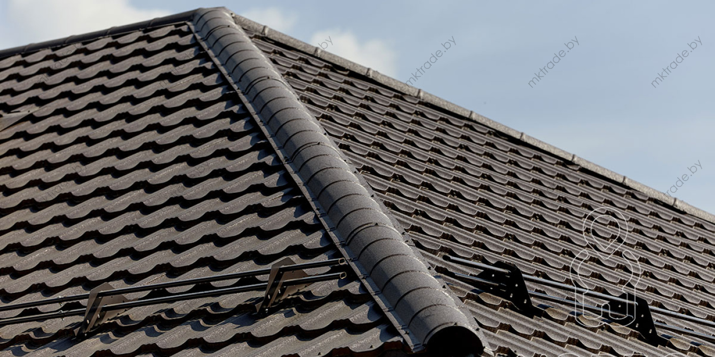 Металлочерепица Германо 8019 КВАРЦ