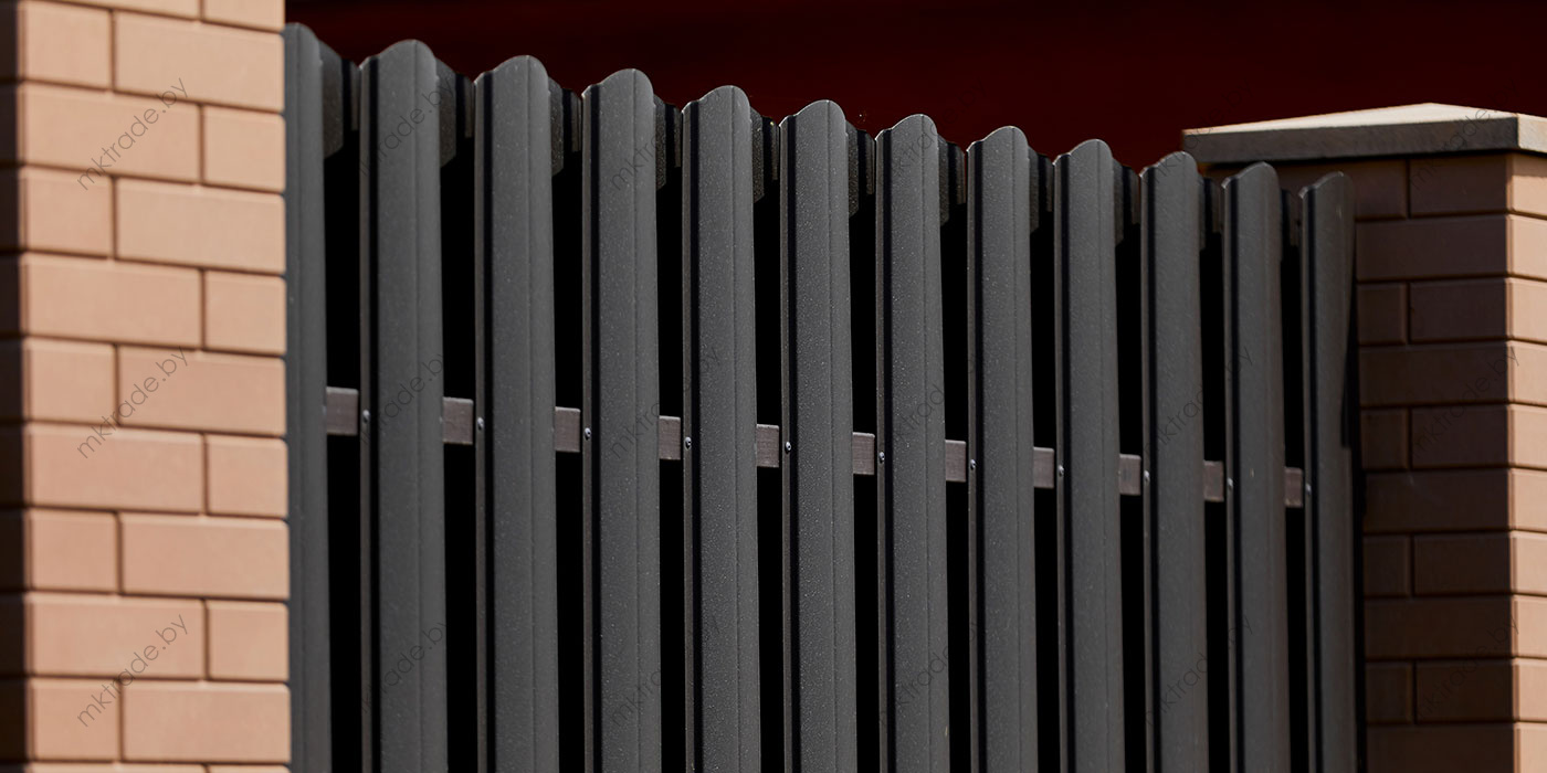 Штакетник металлический Европланка, 8019 МАТ