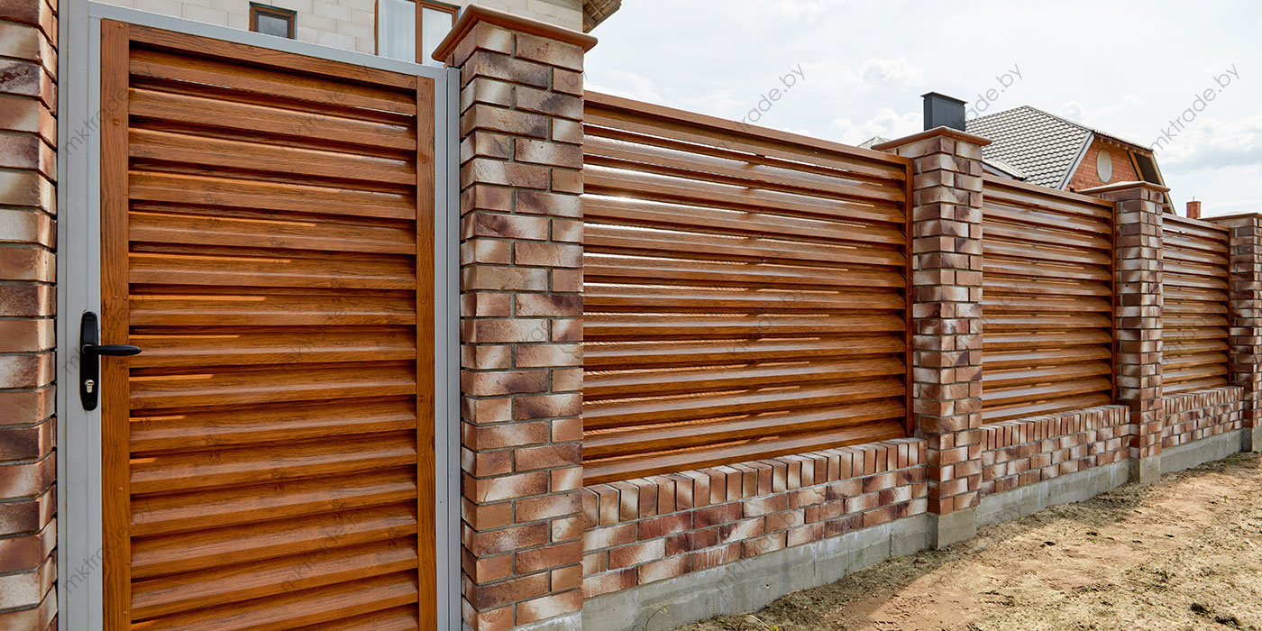 Забор-жалюзи ULTRA, Дуб золотой