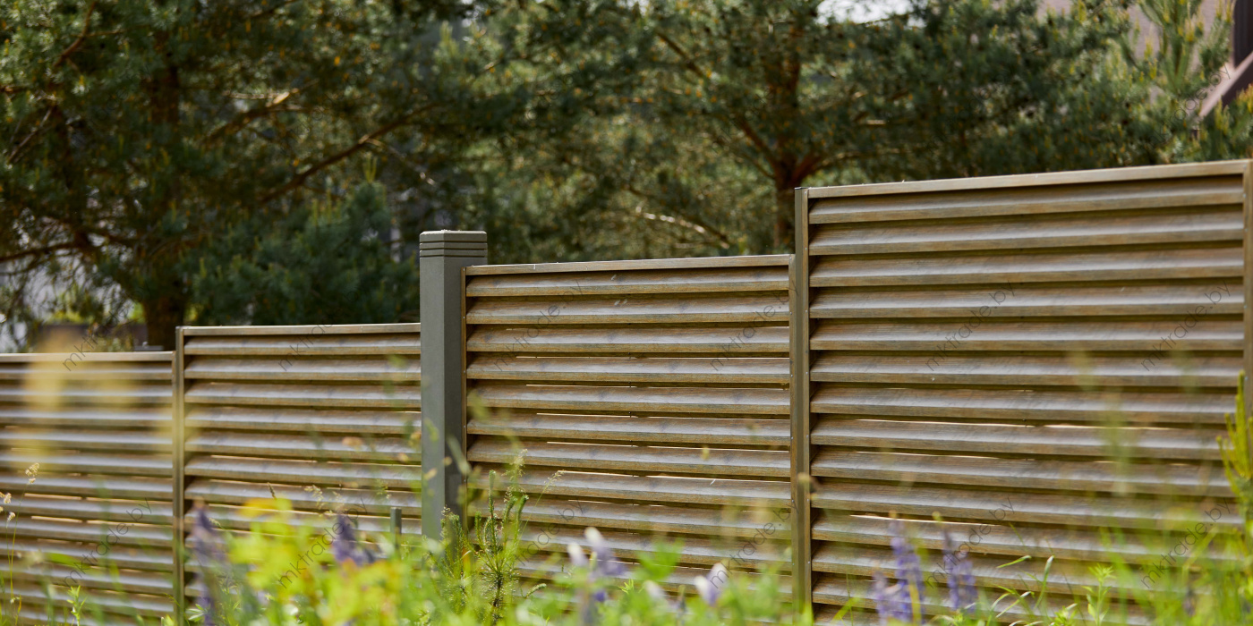 Забор-Жалюзи  Античный дуб Золотой