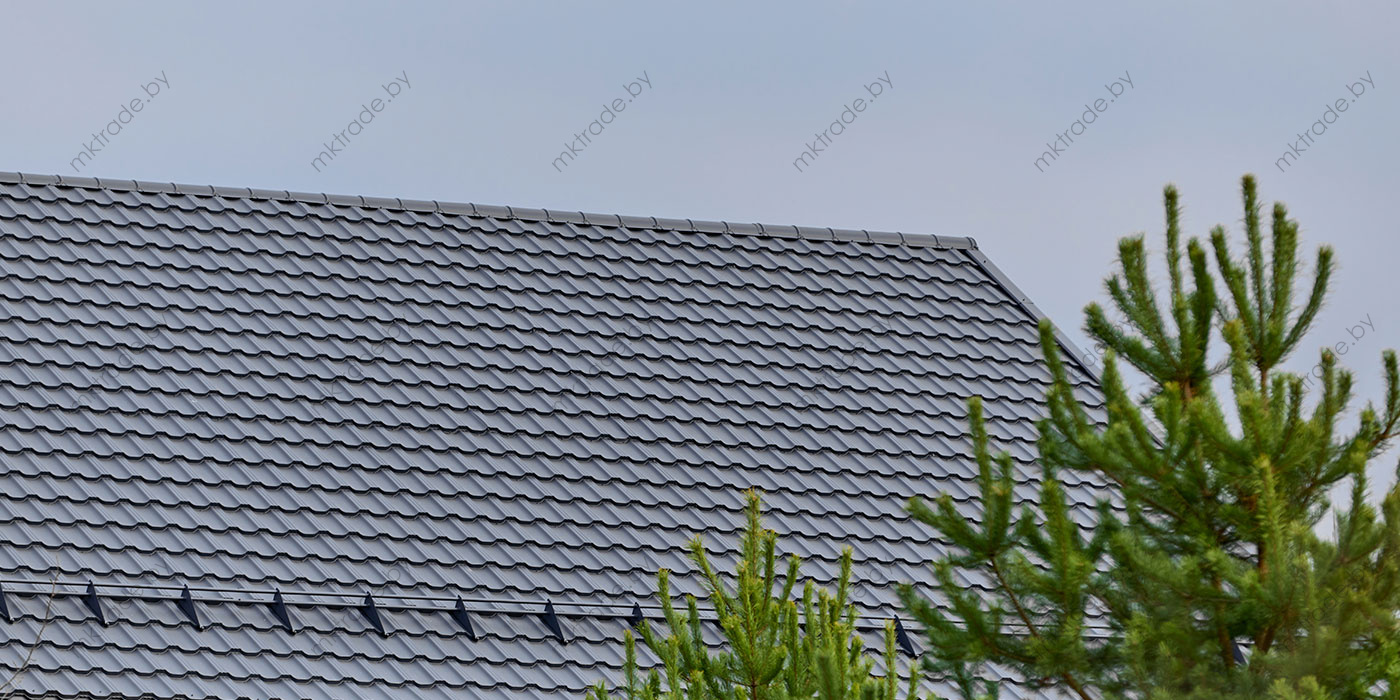 Металлочерепица ГЕРМАНО, 7016, ExtraMatt