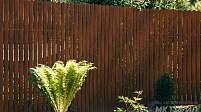 Штакетник металлический Европланка, Тёмное дерево