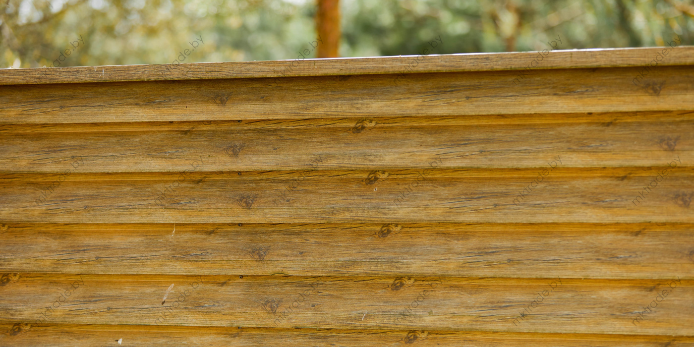 Забор-Жалюзи  Античный дуб Золотой